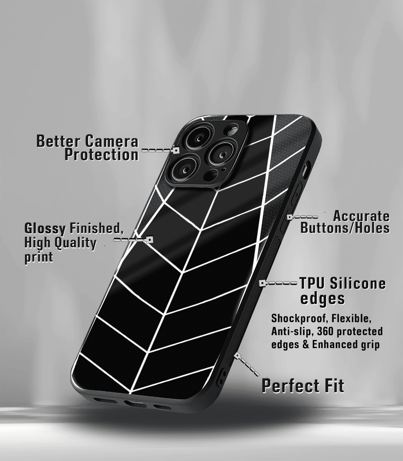 superhero edition premium glossy phone case compatible for all phone models!