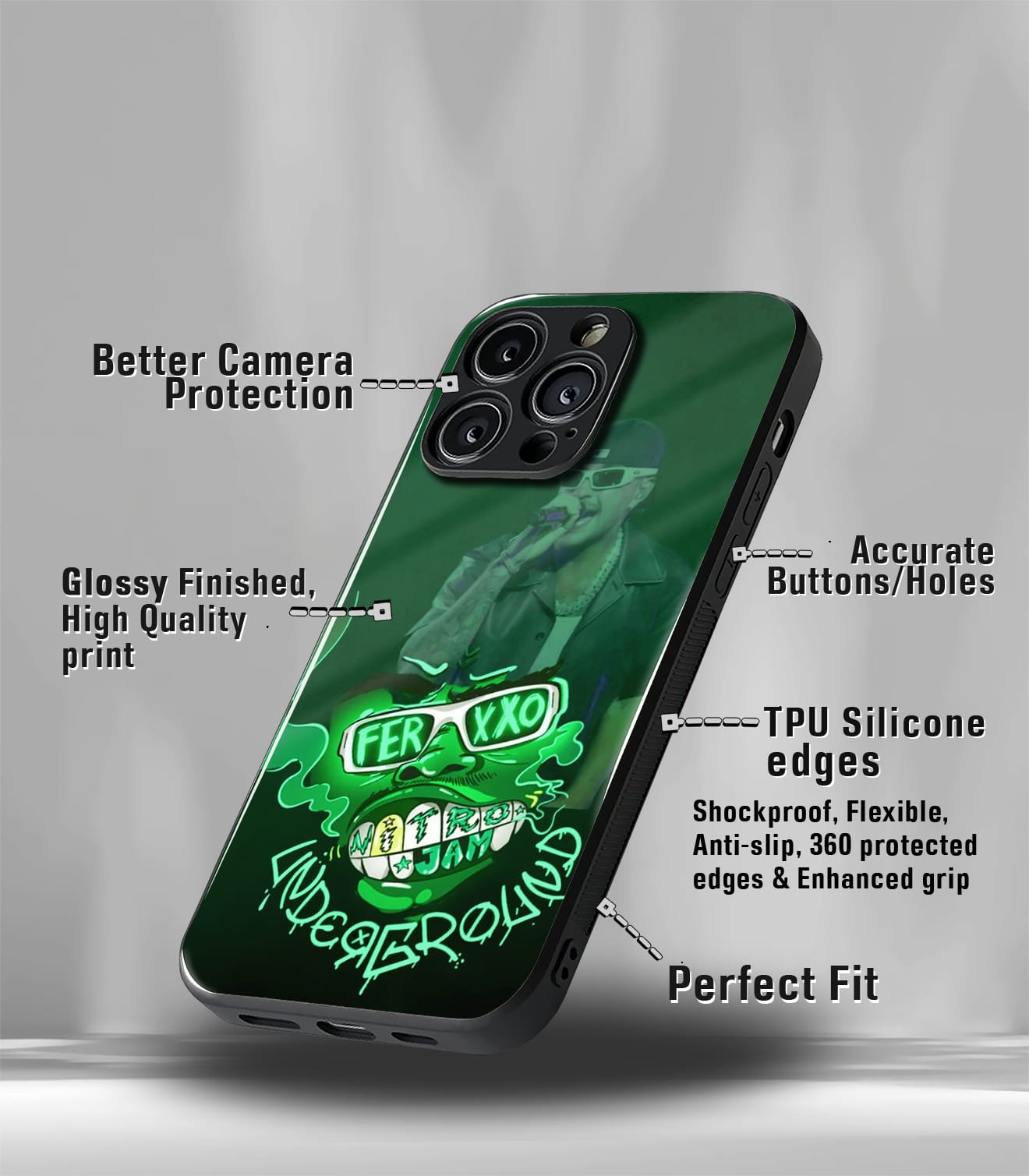 rockstar edition premium glossy phone case compatible for all phone models!