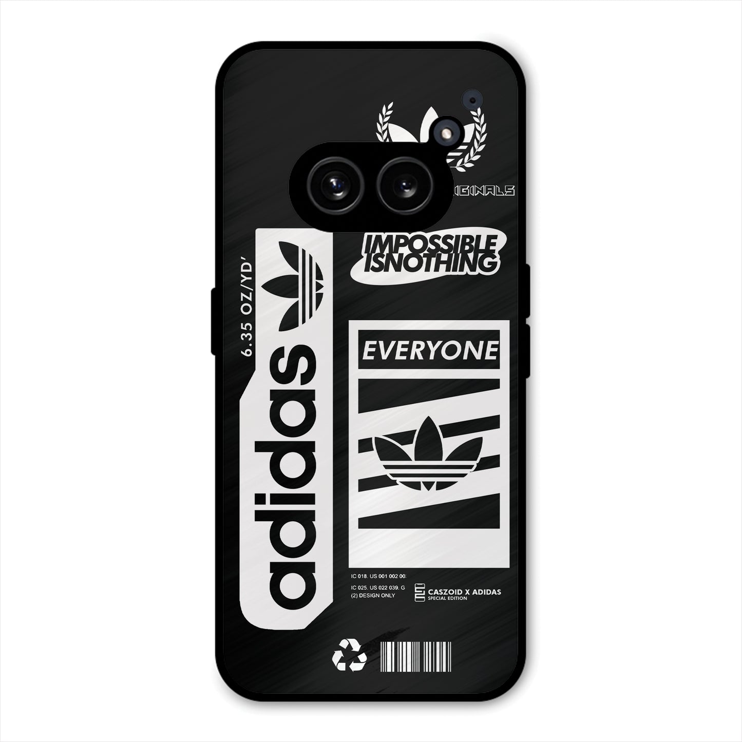 adidas-BLACK-NEW-DESIGN PREMIUM GLOSSY PHONECASE