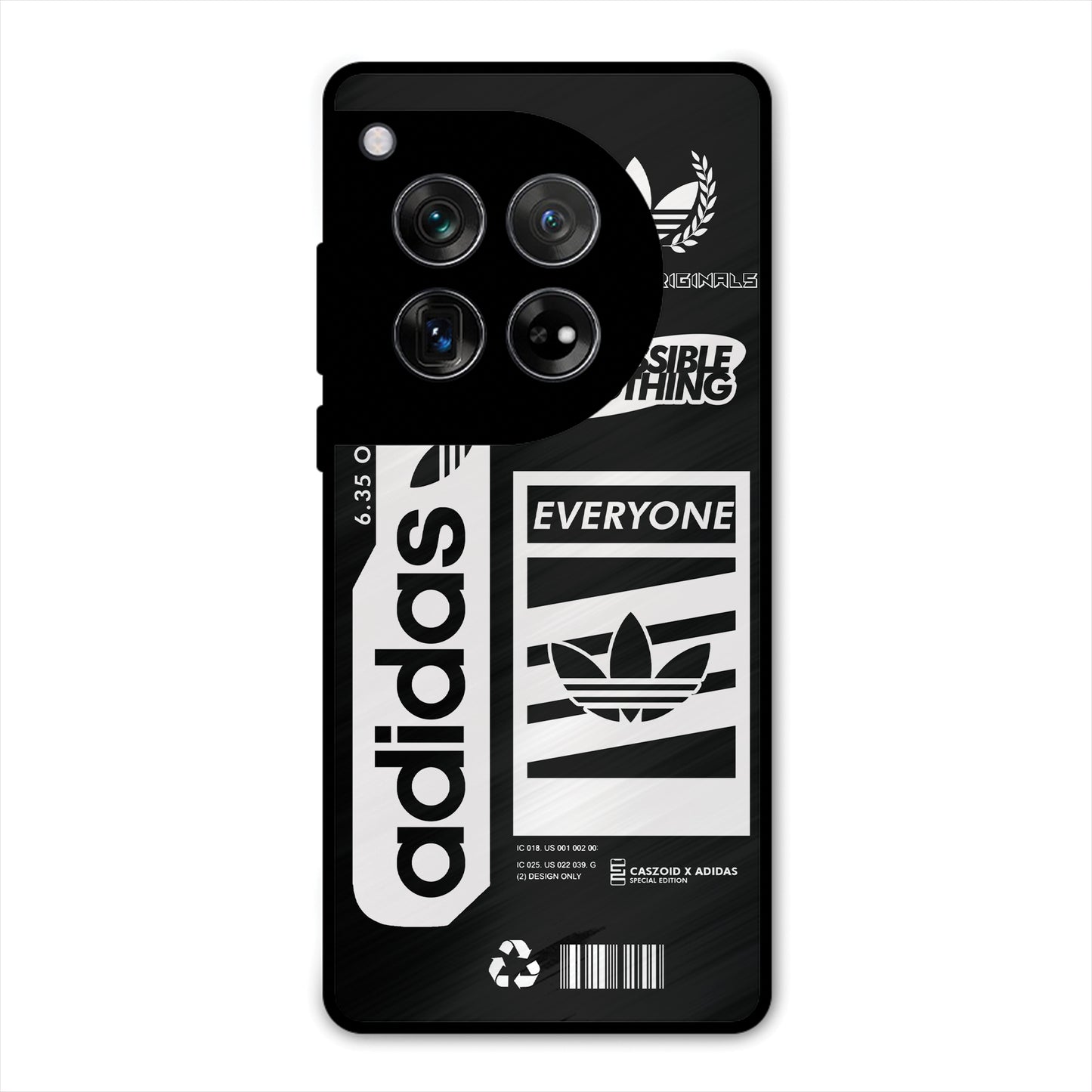 adidas-BLACK-NEW-DESIGN PREMIUM GLOSSY PHONECASE