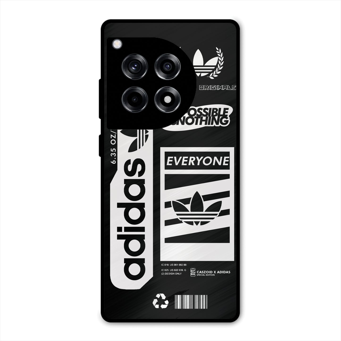adidas-BLACK-NEW-DESIGN PREMIUM GLOSSY PHONECASE