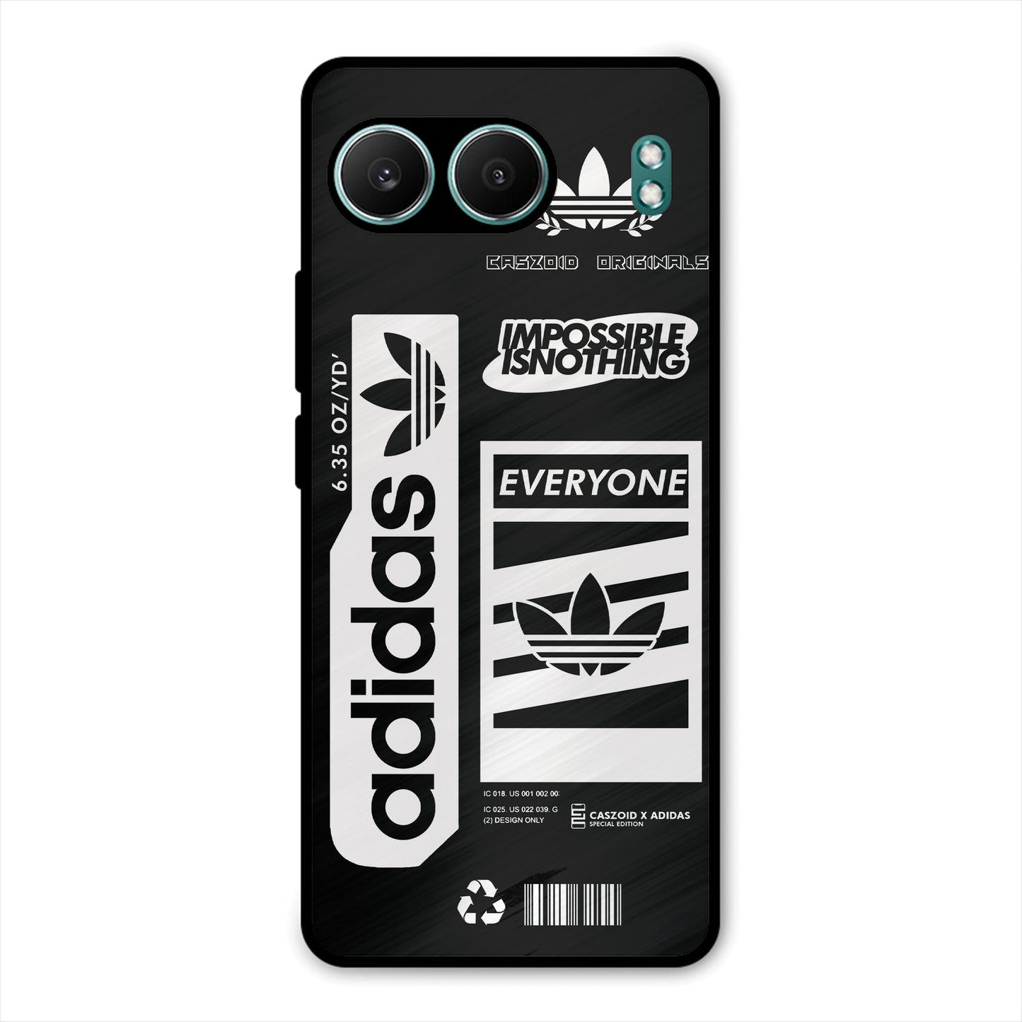 adidas-BLACK-NEW-DESIGN PREMIUM GLOSSY PHONECASE