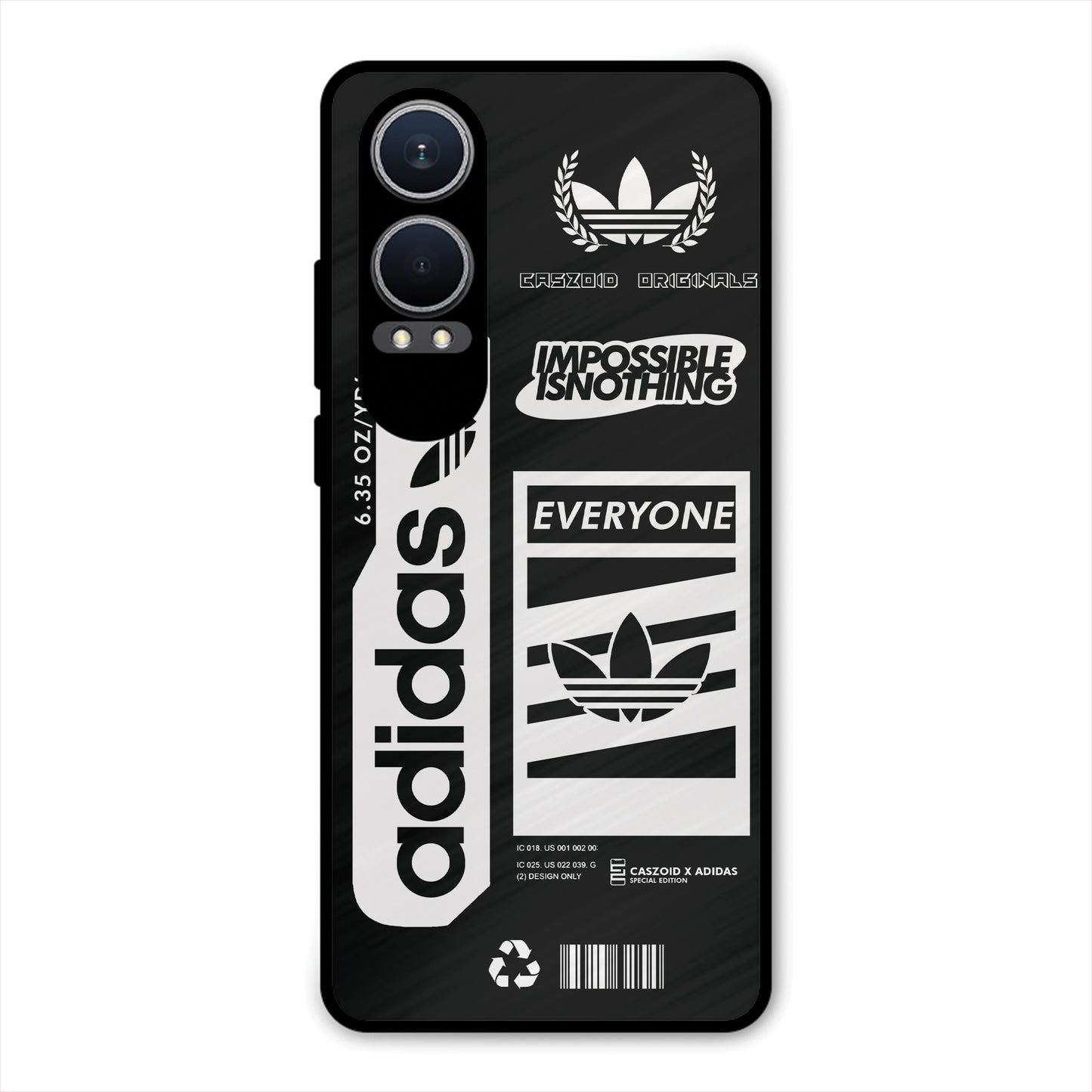 adidas-BLACK-NEW-DESIGN PREMIUM GLOSSY PHONECASE