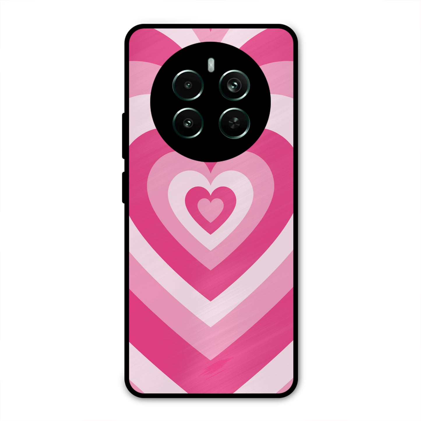 PINK RED HEART Y2K AESTHETIC PREMIUM GLOSSY PHONECASE FOR REALME 12 PRO PLUS