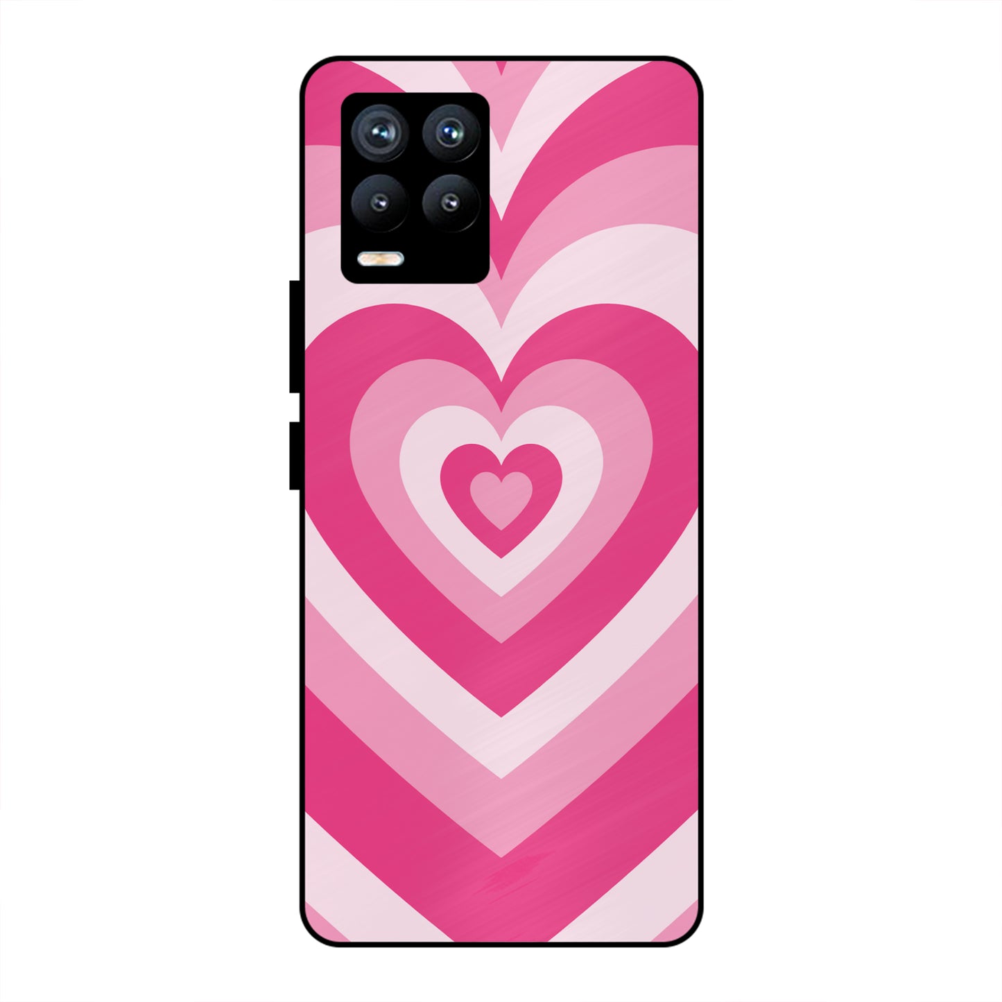 PINK RED HEART Y2K AESTHETIC PREMIUM GLOSSY PHONECASE FOR REALME 8 4G