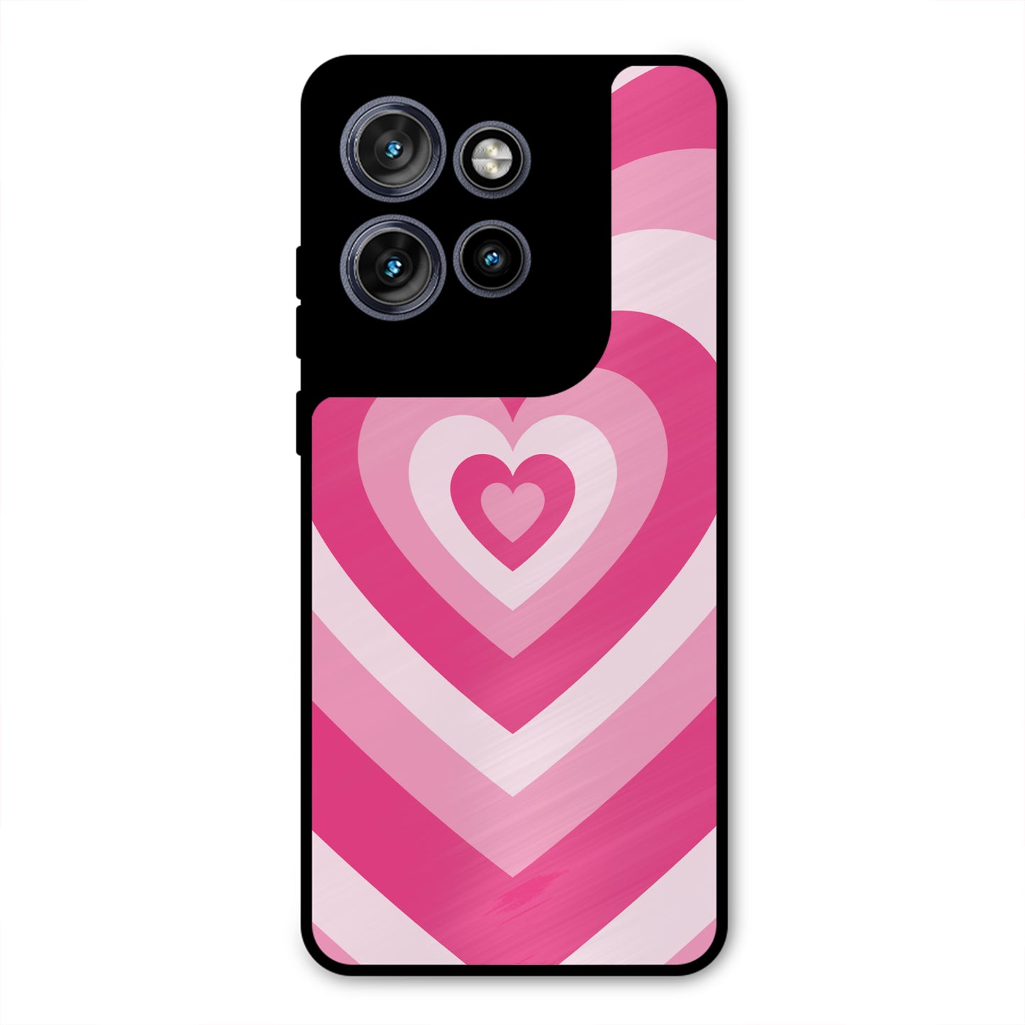 PINK RED HEART Y2K AESTHETIC PREMIUM GLOSSY PHONECASE FOR MOTOROLA EDGE 50 NEO