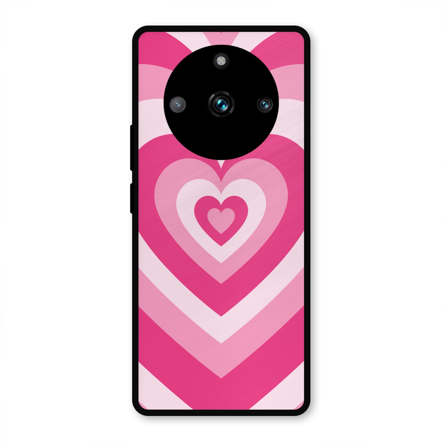 PINK RED HEART Y2K AESTHETIC PREMIUM GLOSSY PHONECASE FOR REALME 11 PRO PLUS