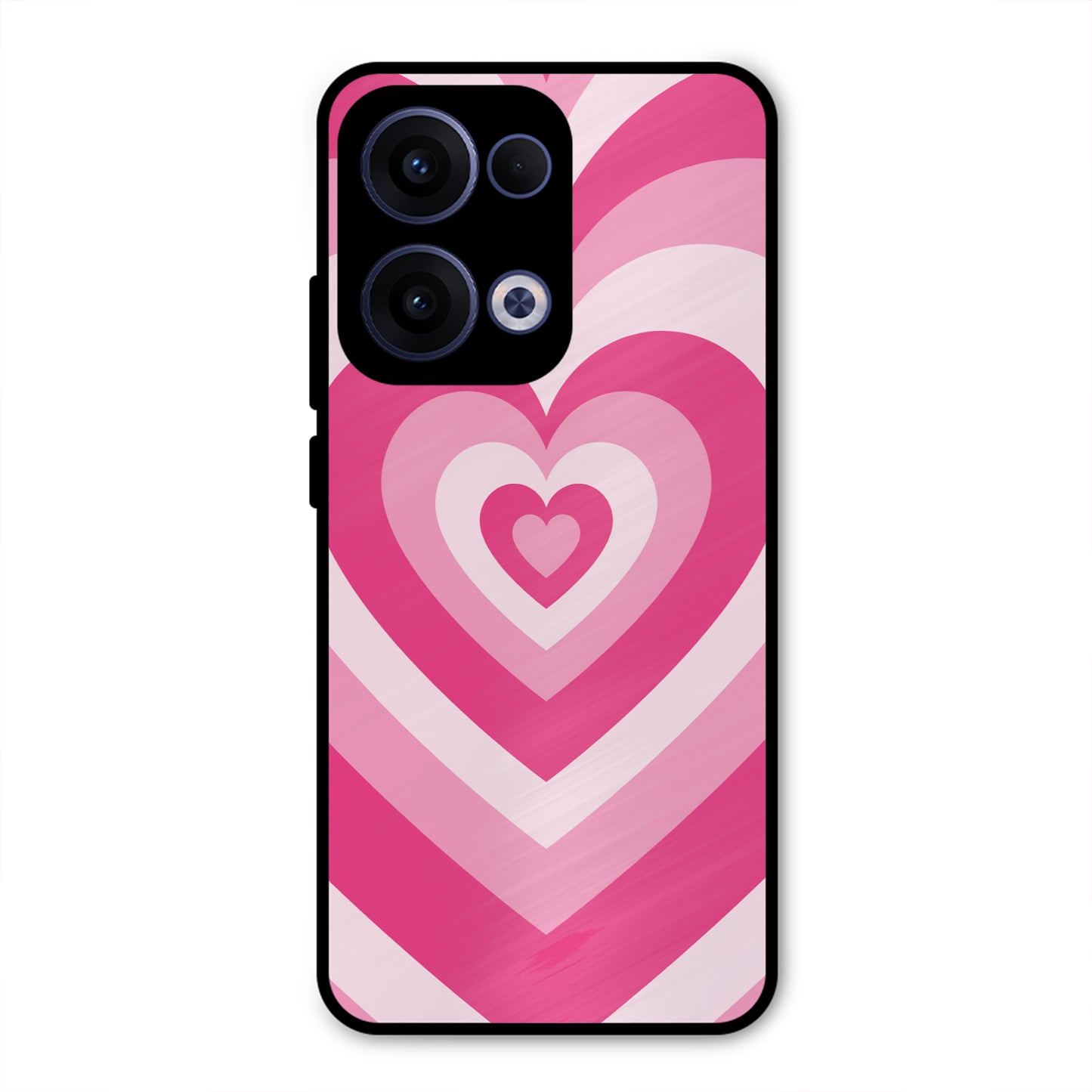 PINK RED HEART Y2K AESTHETIC PREMIUM GLOSSY PHONECASE FOR OPPO RENO 13