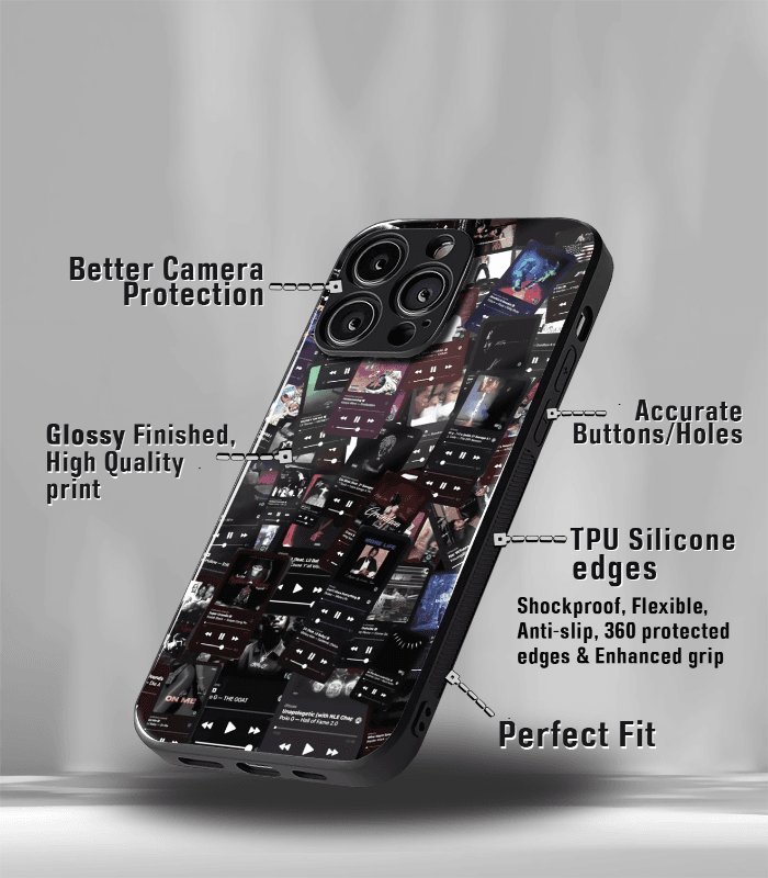 abstract & quirky pattern premium glossy phone case
