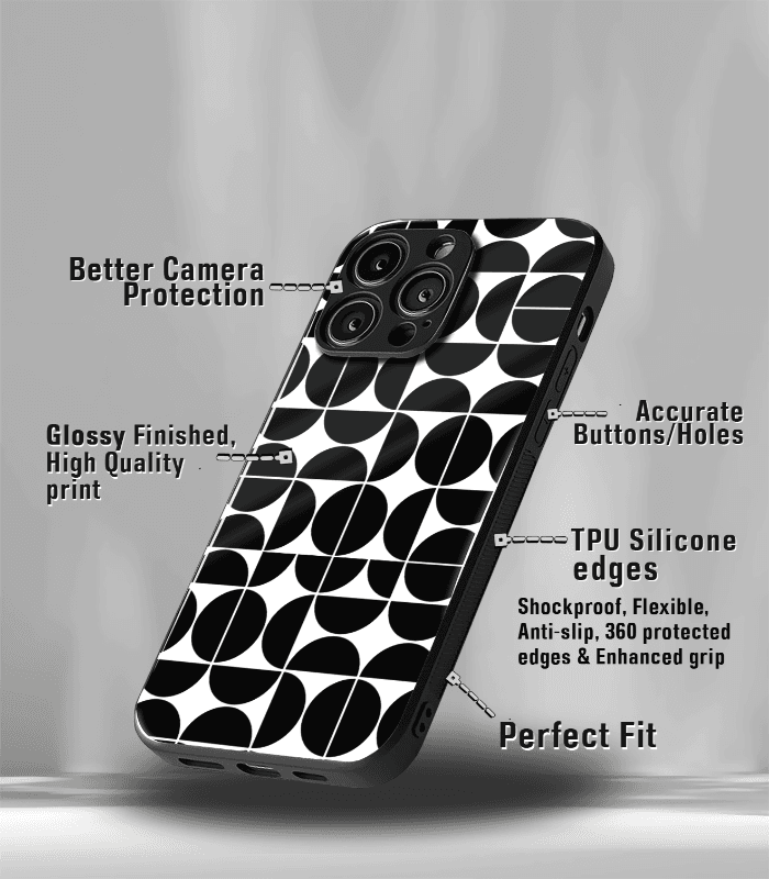 abstract & quirky pattern premium glossy phone case