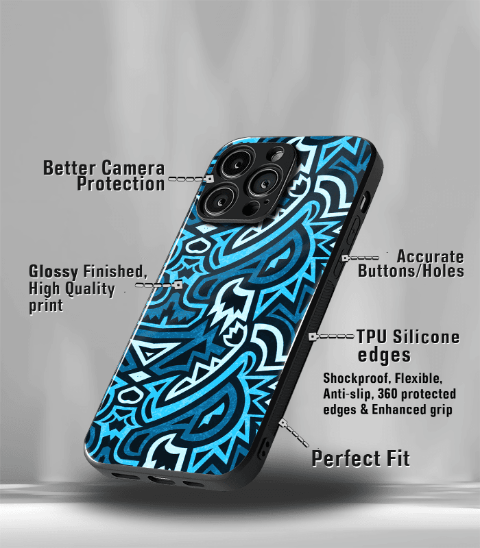 abstract & quirky pattern premium glossy phone case