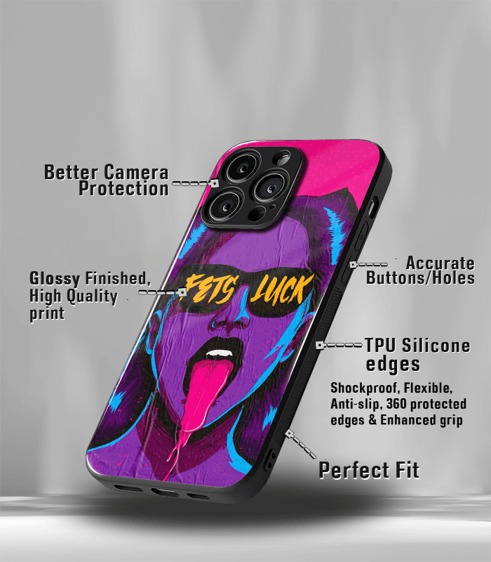 fets luck premium glossy phone case
