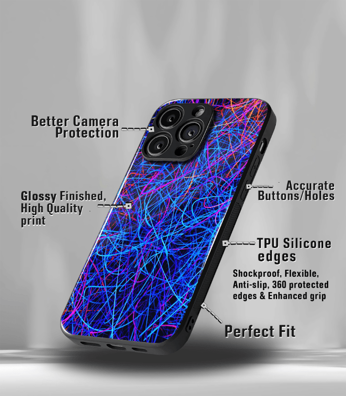 abstract & quirky pattern premium glossy phone case