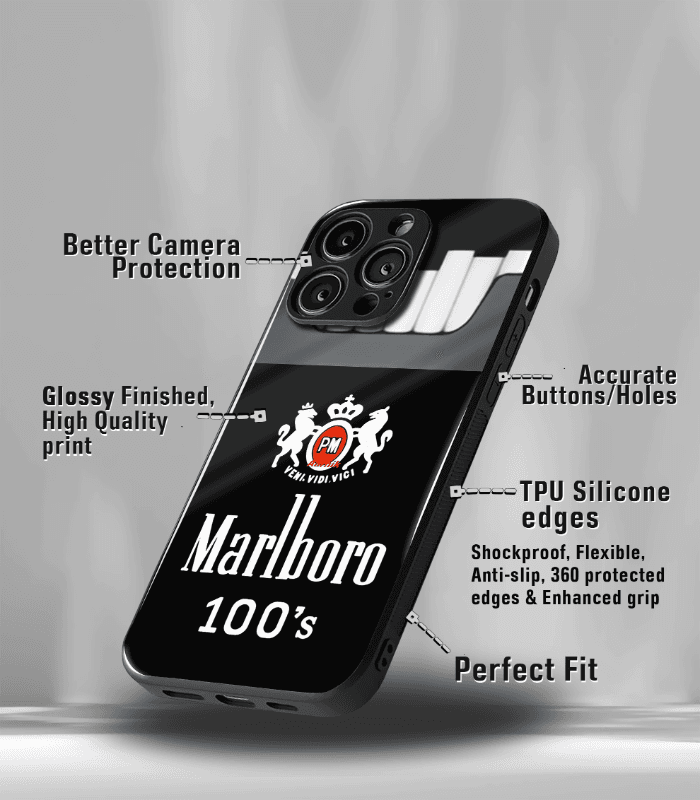 marlboro cigars premium glossy phone case