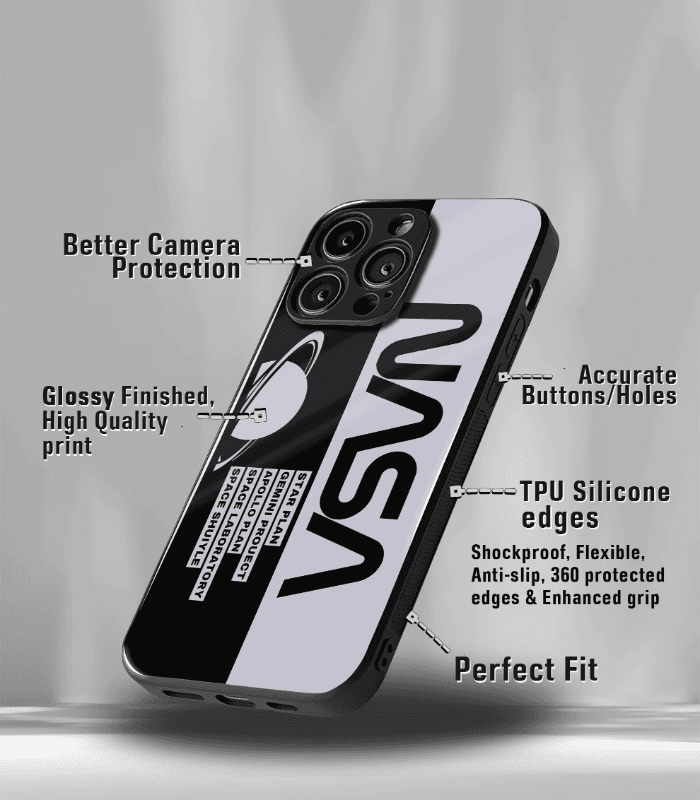 nasa edition premium glossy phone case