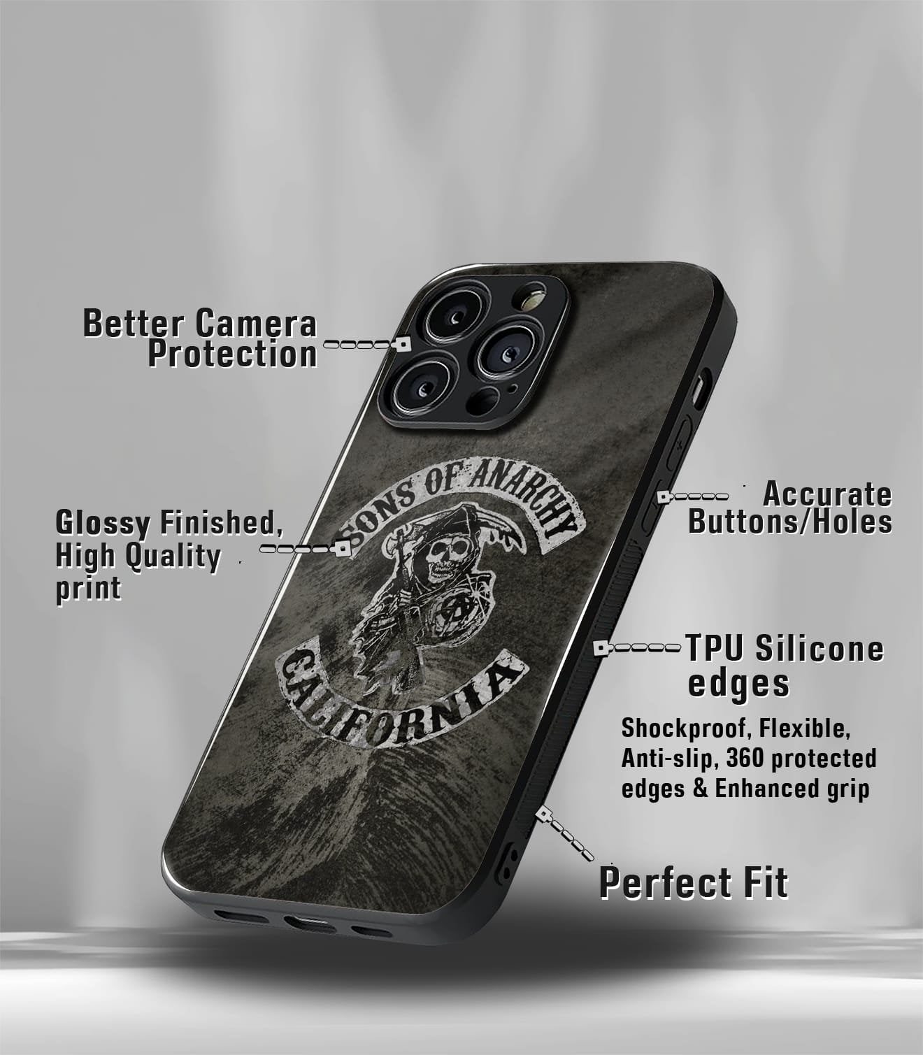 abstract & quirky pattern premium glossy phone case