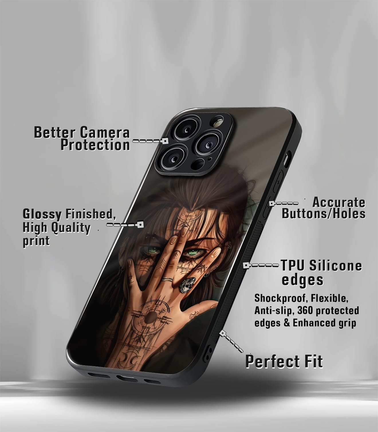 psych trippy premium glossy case compatible for every phone models.