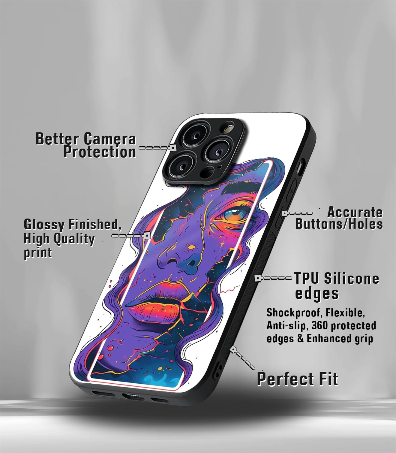 the girly hangover psych trippy premium glossy case
