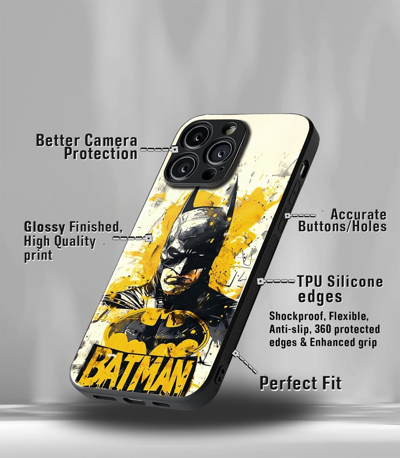 super heroic edition premium glossy phone case