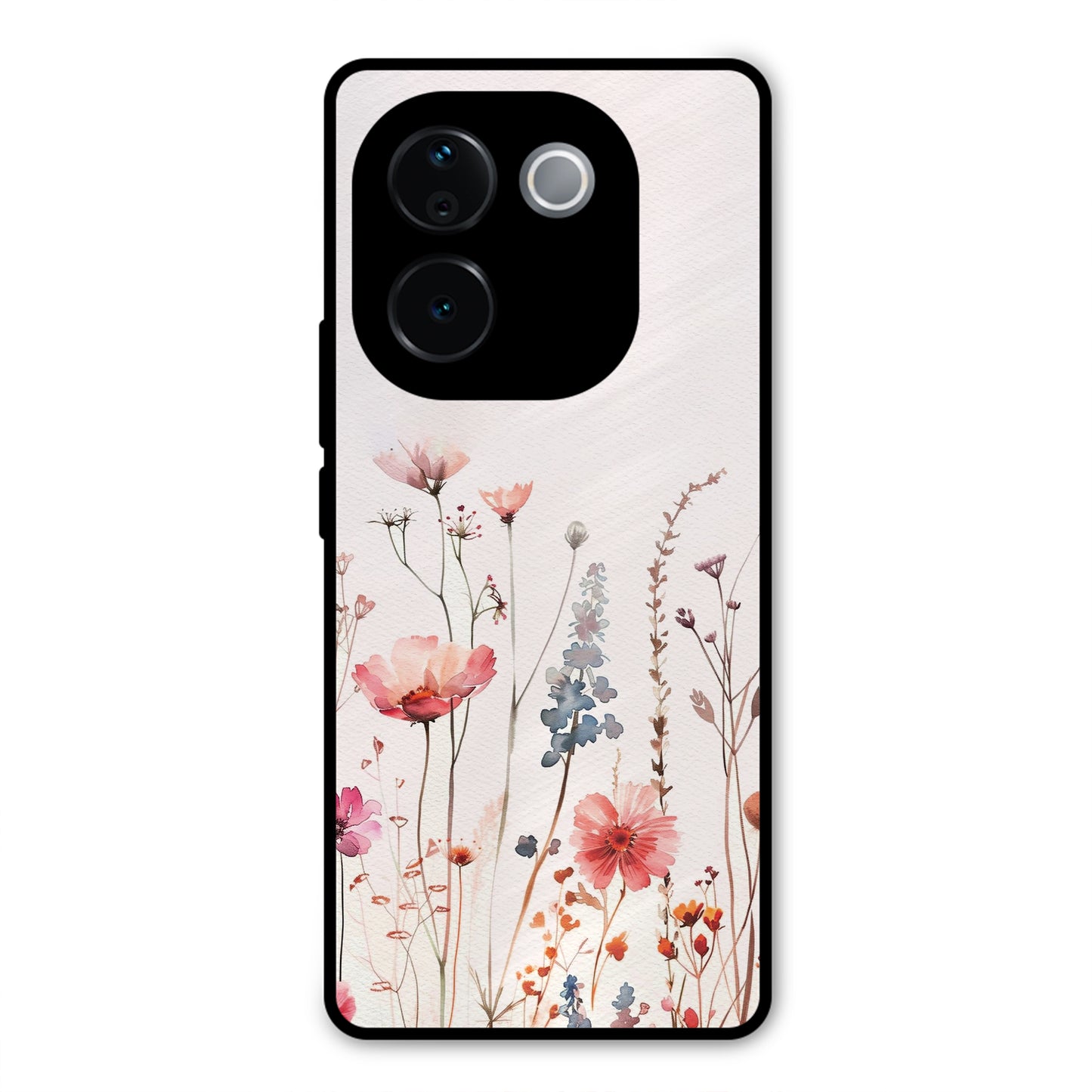 PINK PASTEL FLORAL NAME PRINT AESTHETIC PREMIUM GLOSSY PHONECASE FOR IQOO Z9S PRO