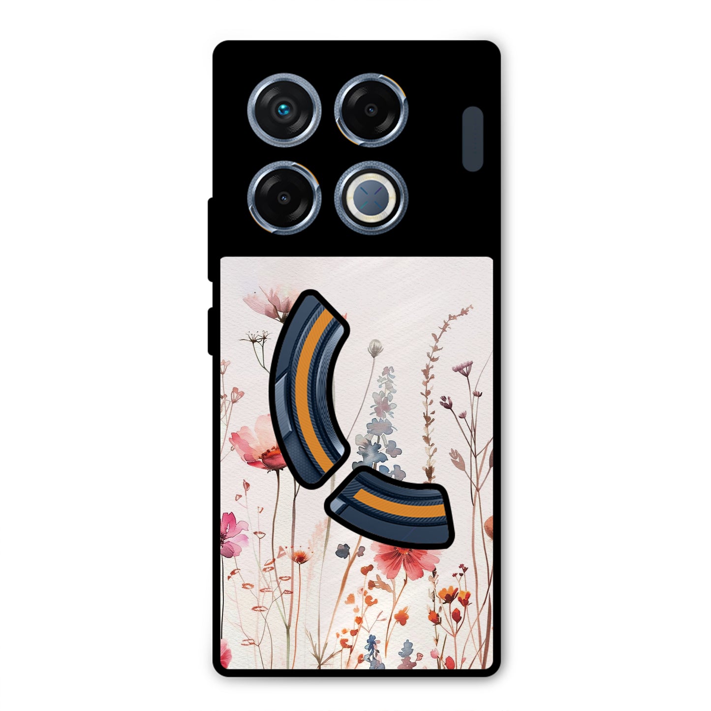 PINK PASTEL FLORAL NAME PRINT AESTHETIC PREMIUM GLOSSY PHONECASE FOR INFINIX GT 20 PRO