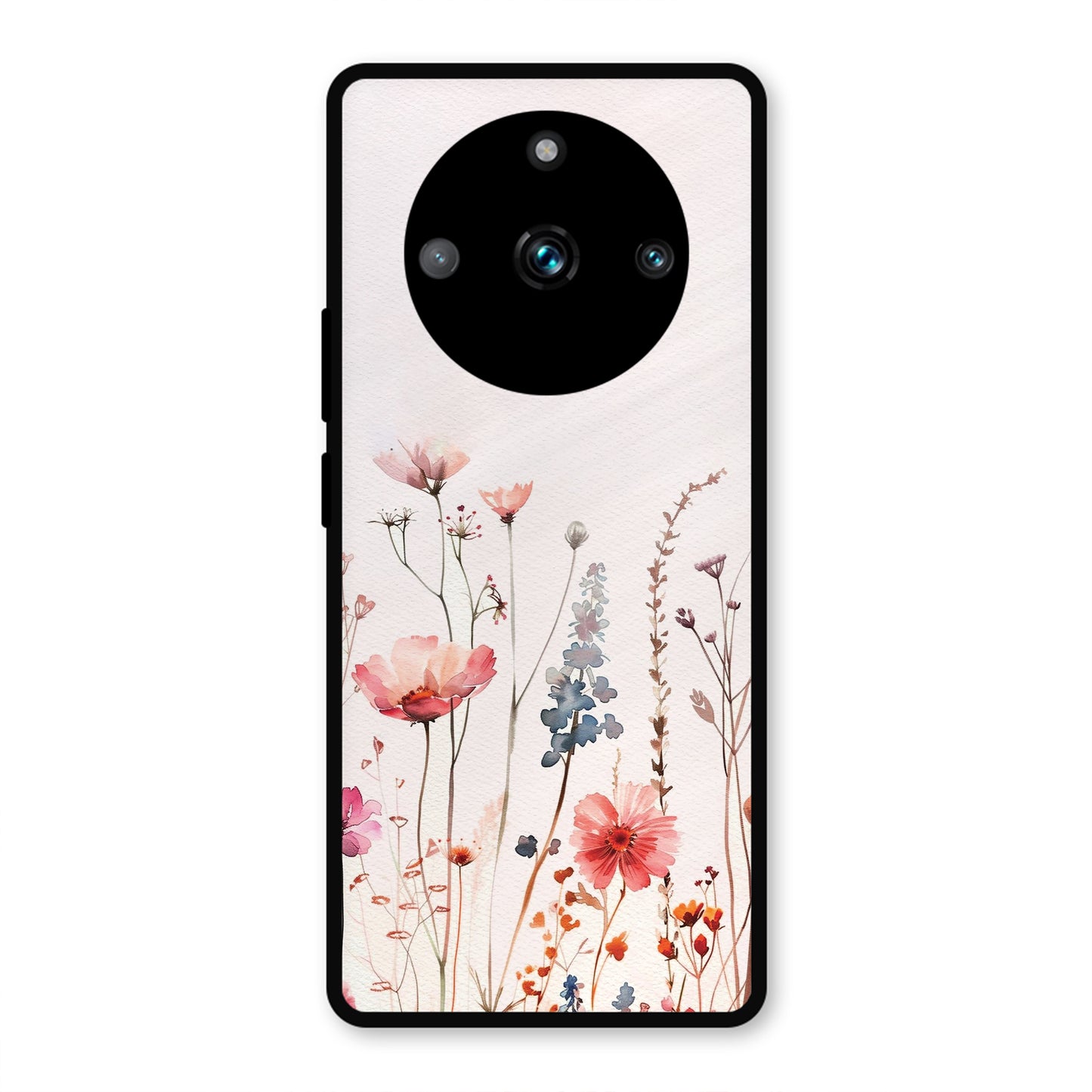 PINK PASTEL FLORAL NAME PRINT AESTHETIC PREMIUM GLOSSY PHONECASE FOR REALME 11 PRO PLUS