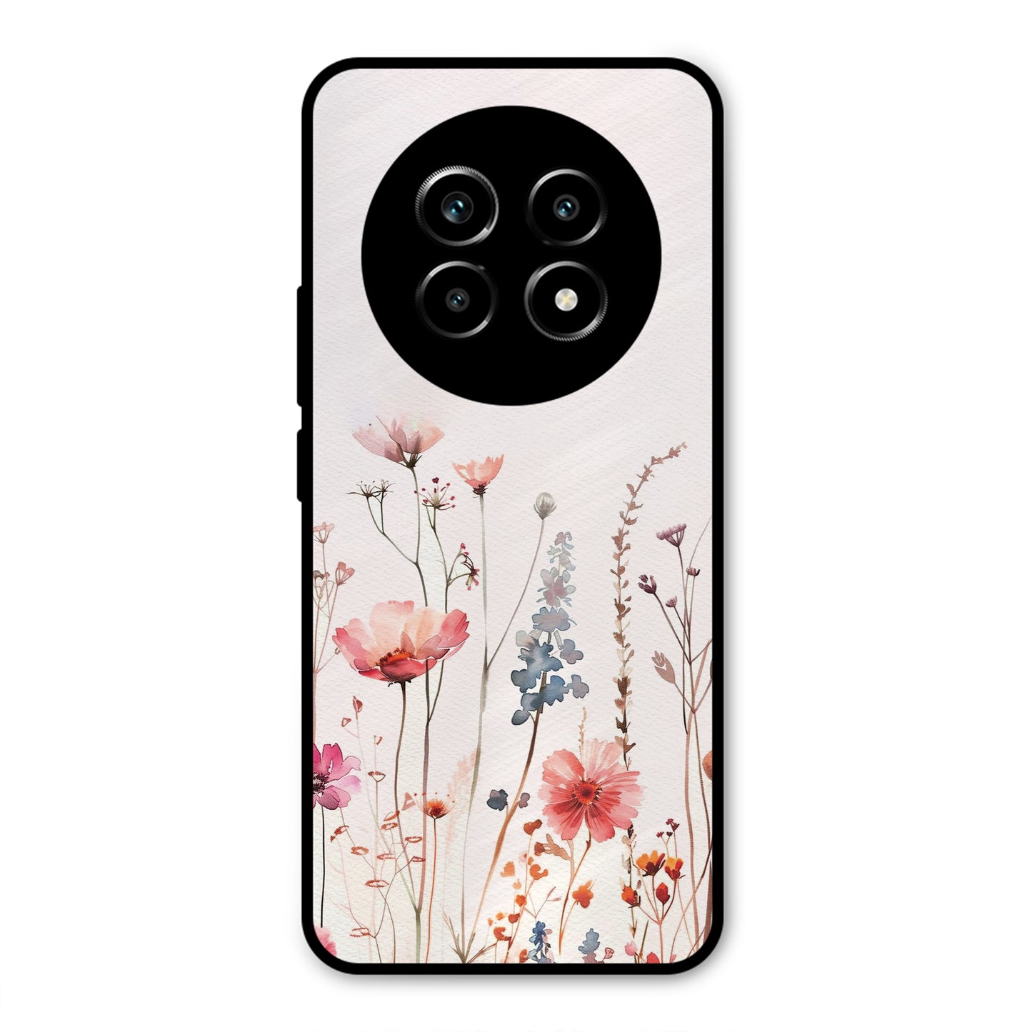 PINK PASTEL FLORAL NAME PRINT AESTHETIC PREMIUM GLOSSY PHONECASE FOR REALME 13 PRO
