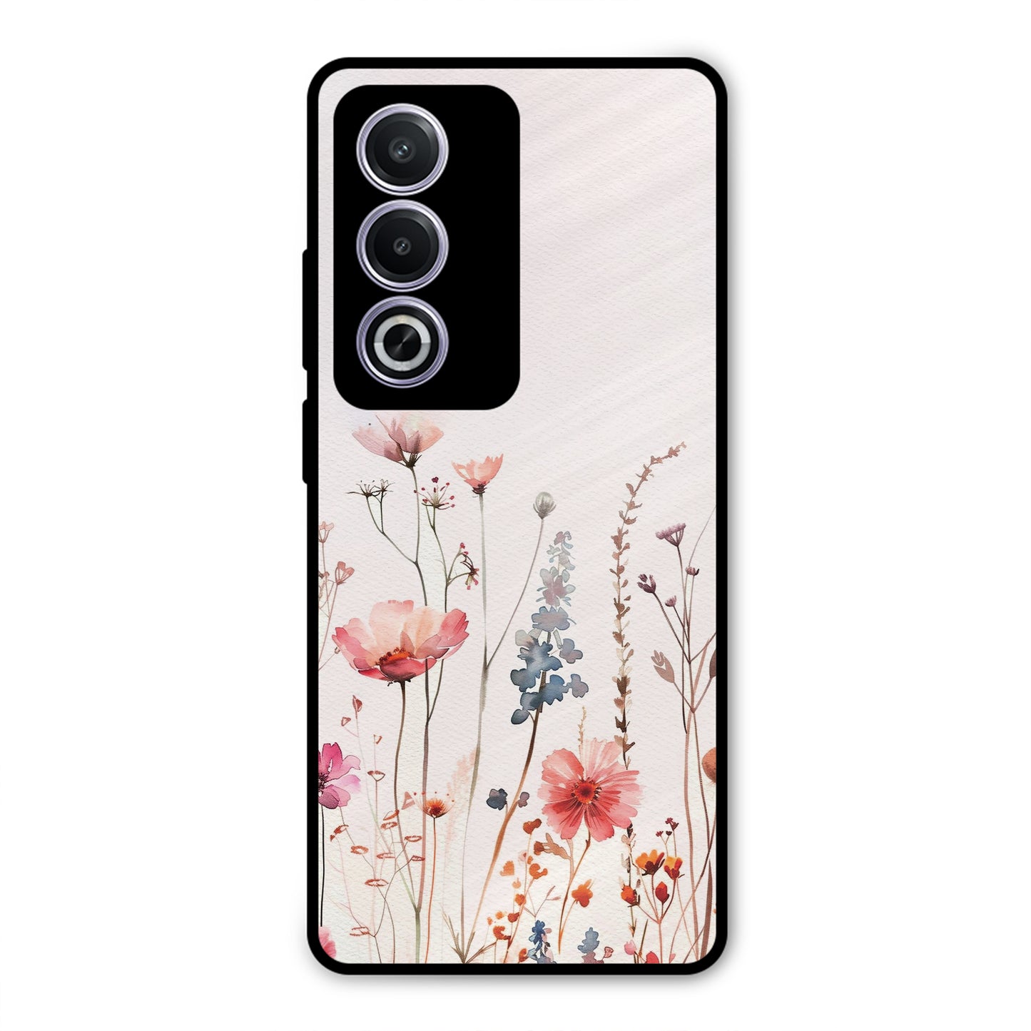 PINK PASTEL FLORAL NAME PRINT AESTHETIC PREMIUM GLOSSY PHONECASE FOR OPPO A3 PRO