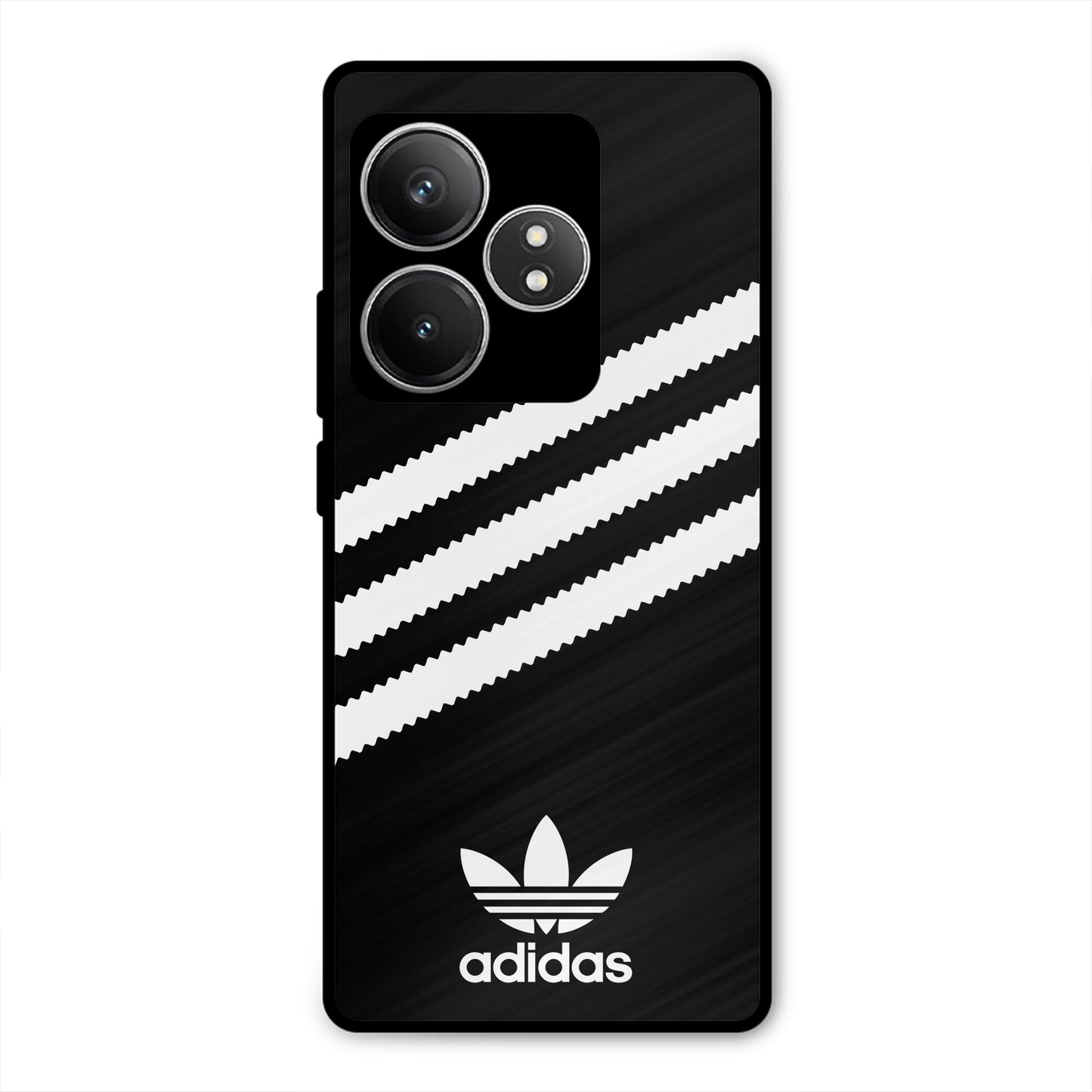 ADIDAS BLACK WHITE STRIPEWAVES NEW METAL COVER FOR REALME GT 6T