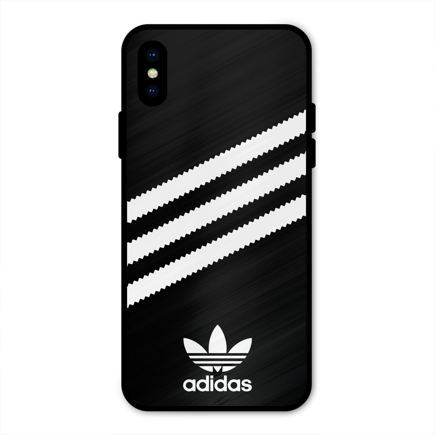 ADIDAS BLACK WHITE STRIPEWAVES PREMIUM GLOSSY PHONECASE FOR IPHONE XR