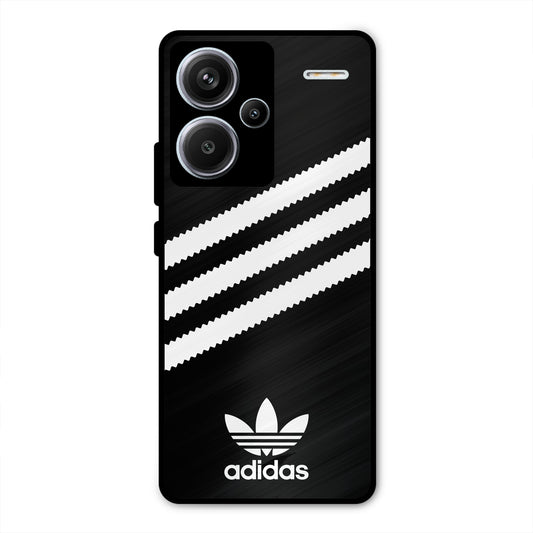 ADIDAS BLACK WHITE STRIPEWAVES PREMIUM GLOSSY PHONECASE FOR REDMI NOTE 13 PRO PLUS 5G