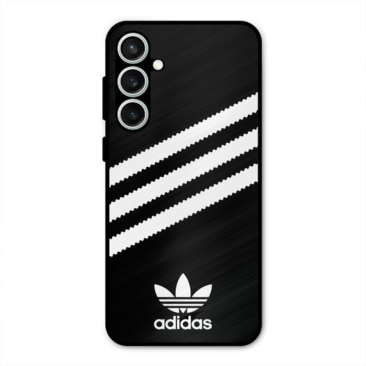 ADIDAS BLACK WHITE STRIPEWAVES PREMIUM GLOSSY PHONECASE FOR SAMSUNG S23 FE 5G