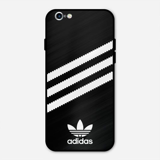 ADIDAS BLACK WHITE STRIPEWAVES PREMIUM GLOSSY PHONECASE FOR IPHONE 6s