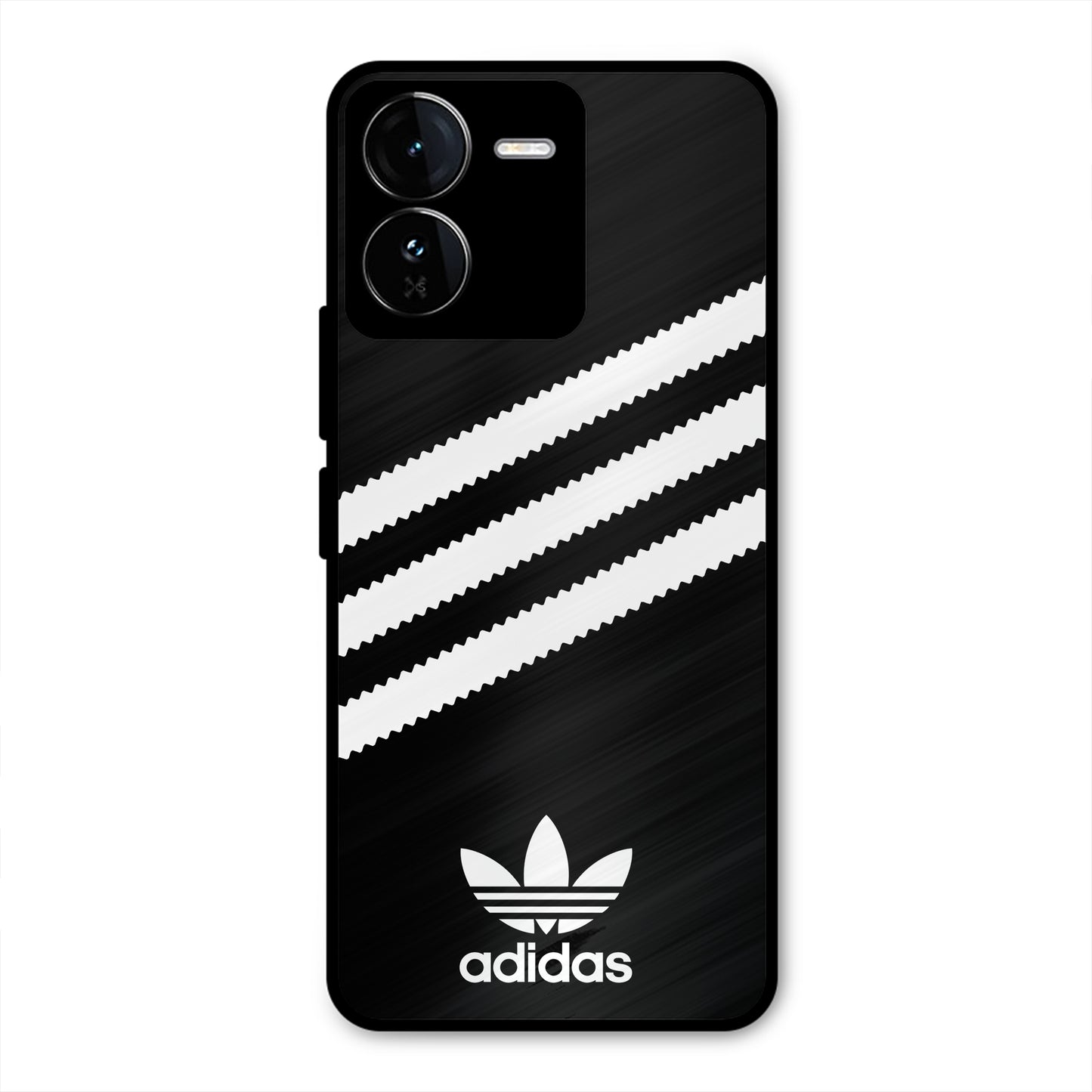 ADIDAS BLACK WHITE STRIPEWAVES NEW METAL COVER FOR IQOO Z9 5G