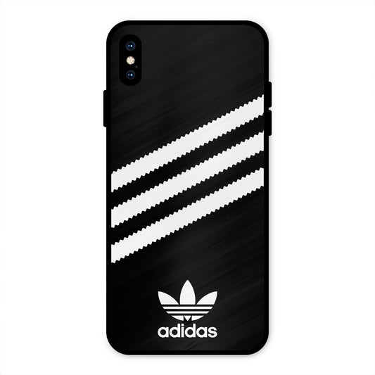 ADIDAS BLACK WHITE STRIPEWAVES PREMIUM GLOSSY PHONECASE FOR IPHONE XS MAX