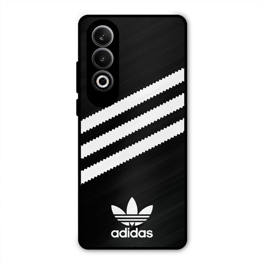 ADIDAS BLACK WHITE STRIPE WAVES PREMIUM GLOSSY PHONECASE FOR ONEPLUS NORD CE4