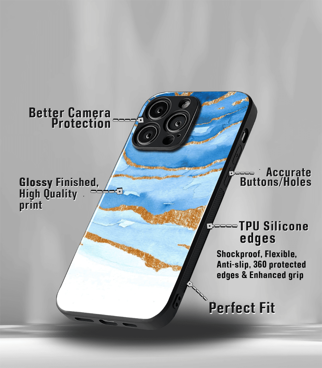 aesthetic bliss premium glossy phone case