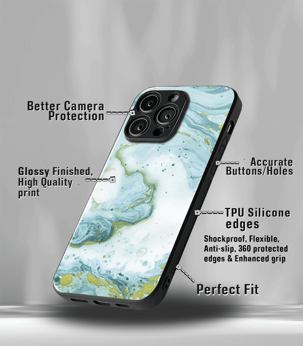 aesthetic bliss premium glossy phone case