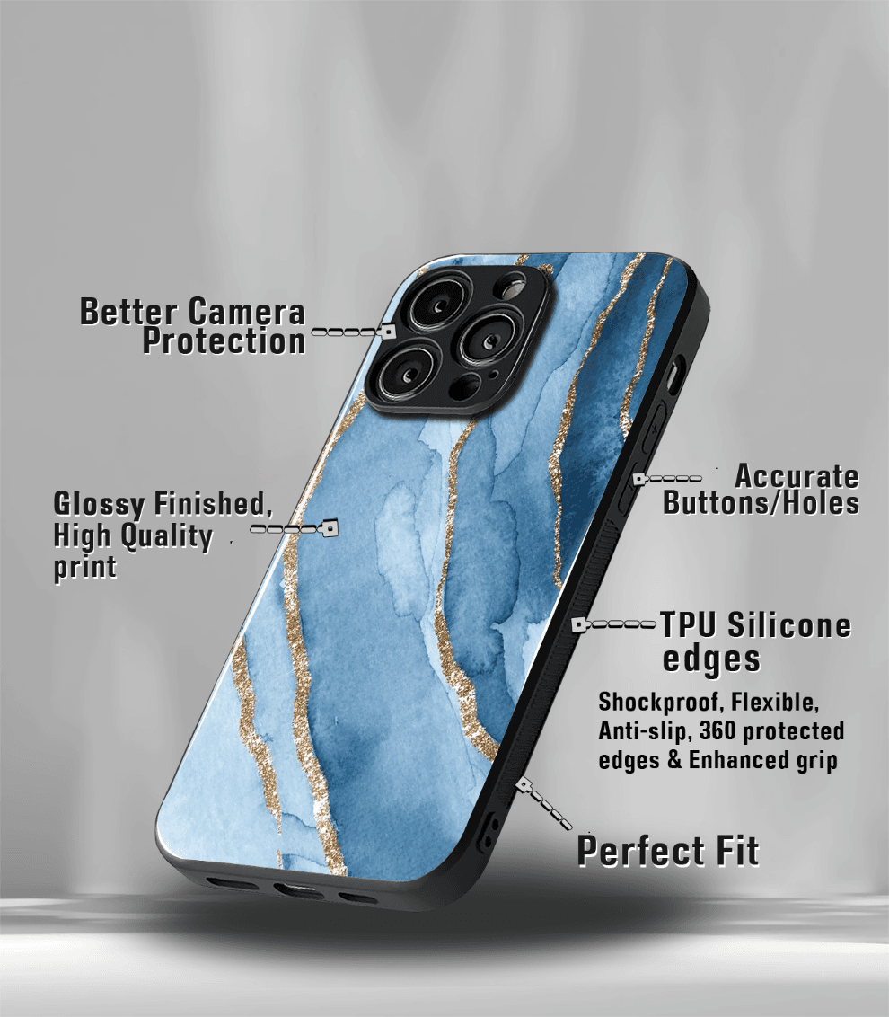 aesthetic bliss premium glossy phone case