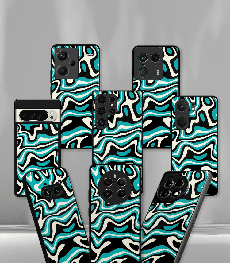 aesthetic bliss premium glossy phone case