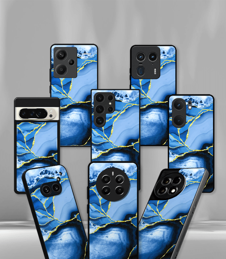 aesthetic bliss premium glossy phone case