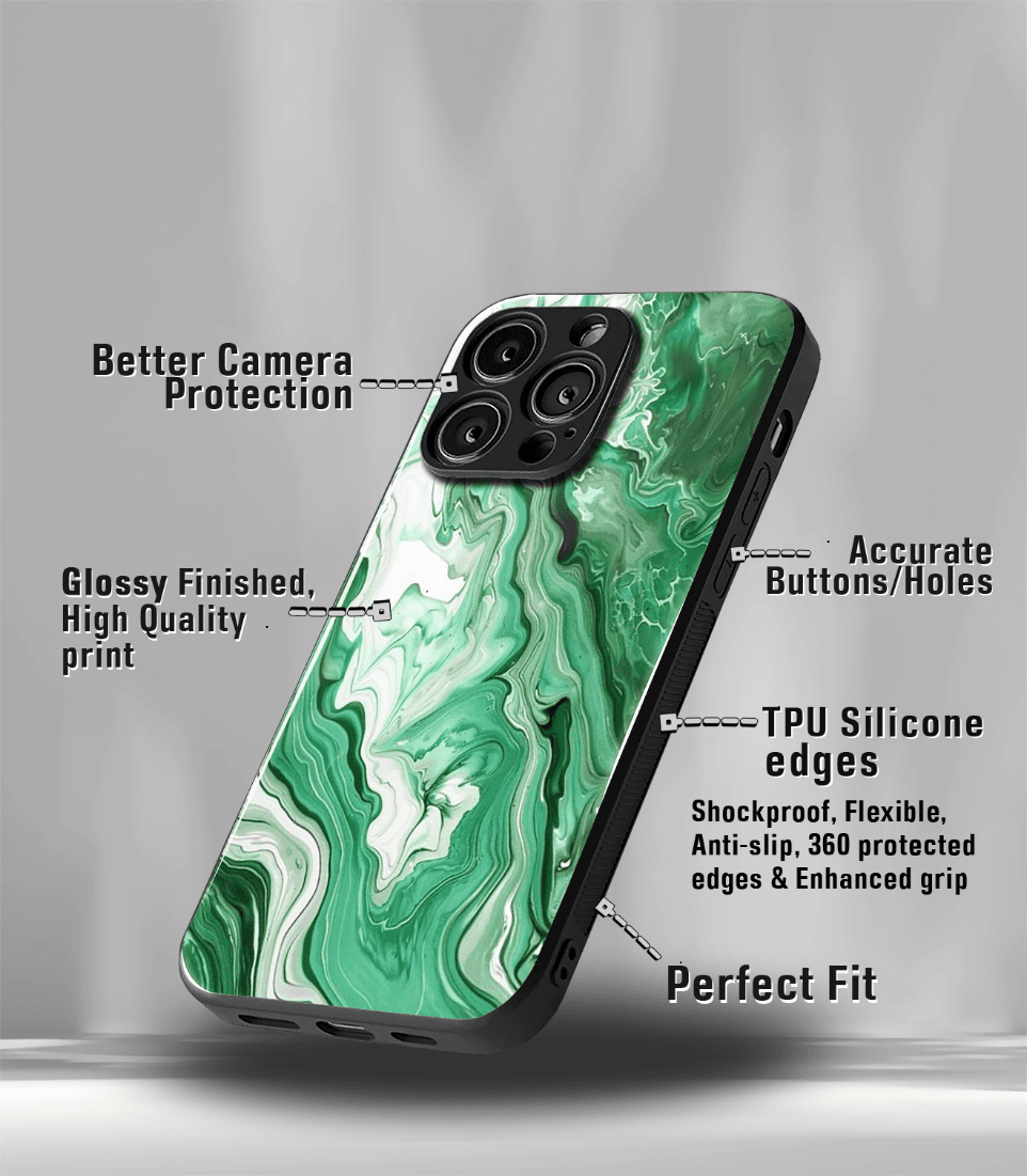 aesthetic bliss premium glossy phone case