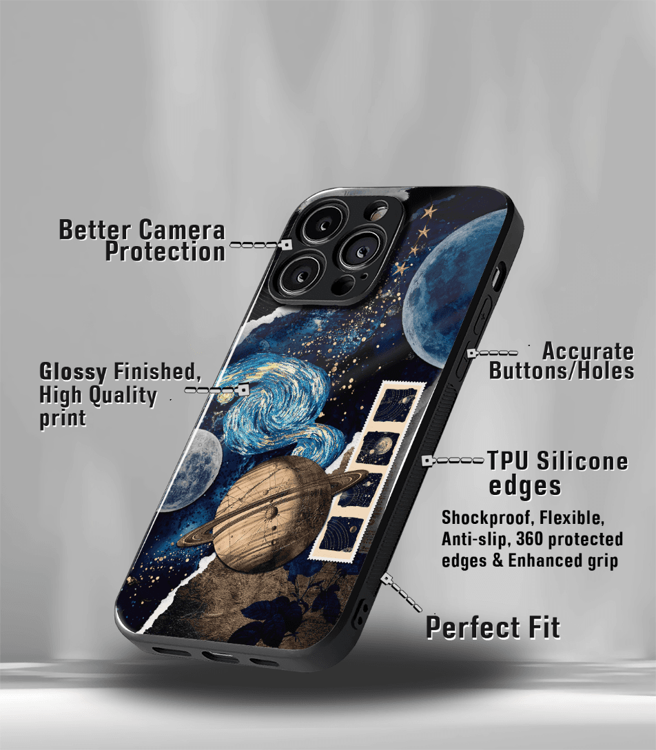 aesthetic bliss premium glossy phone case