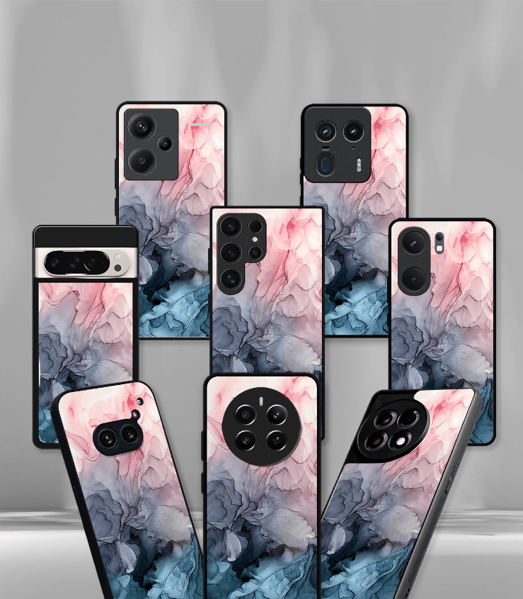 aesthetic bliss premium glossy phone case
