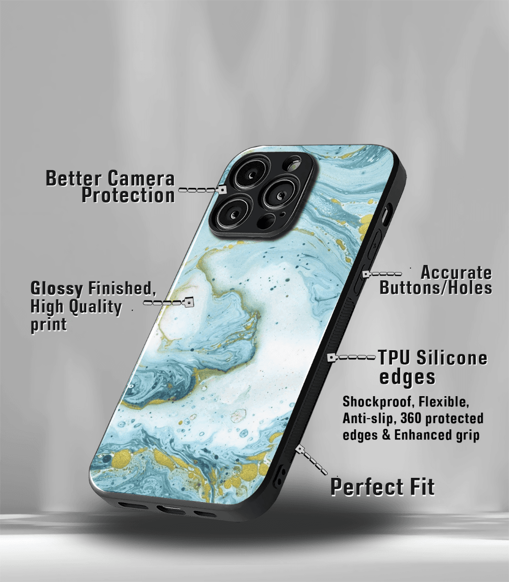 aesthetic bliss premium glossy phone case