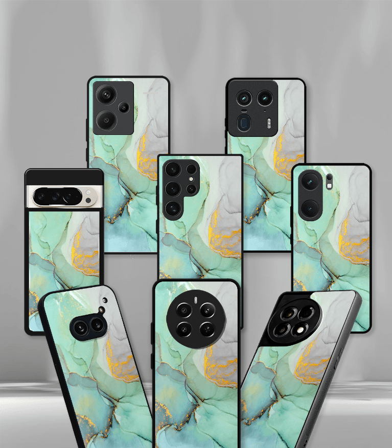 aesthetic bliss premium glossy phone case
