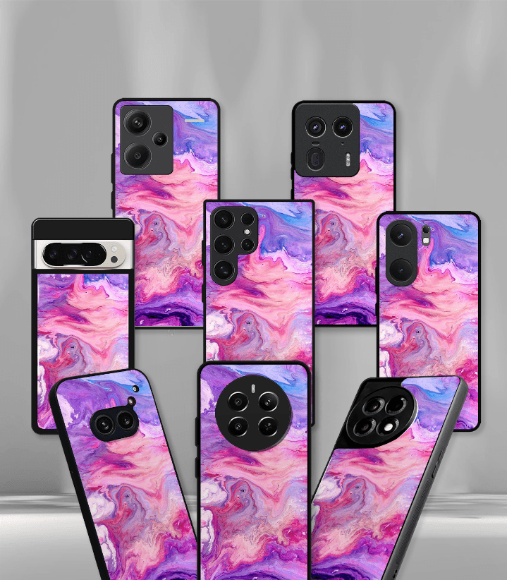 aesthetic bliss premium glossy phone case