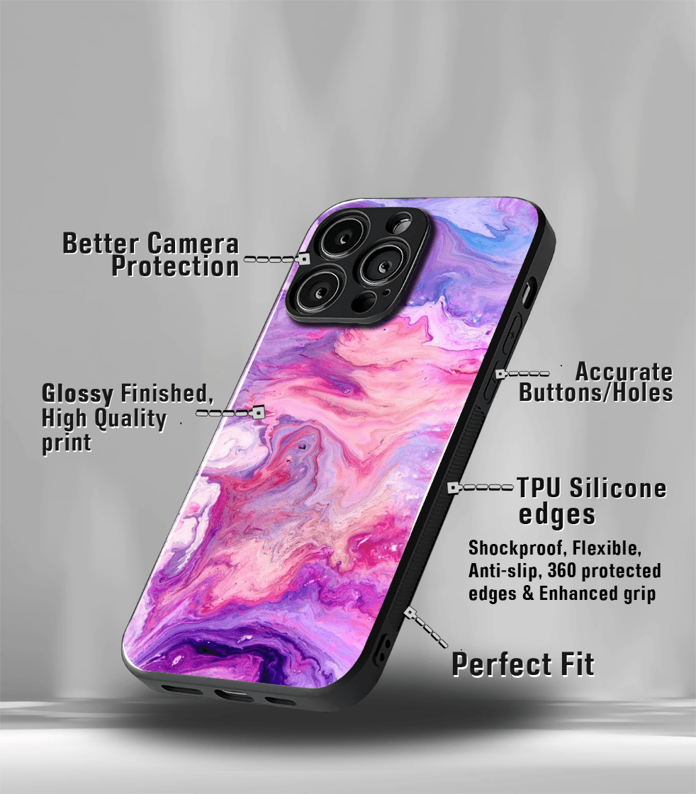 aesthetic bliss premium glossy phone case