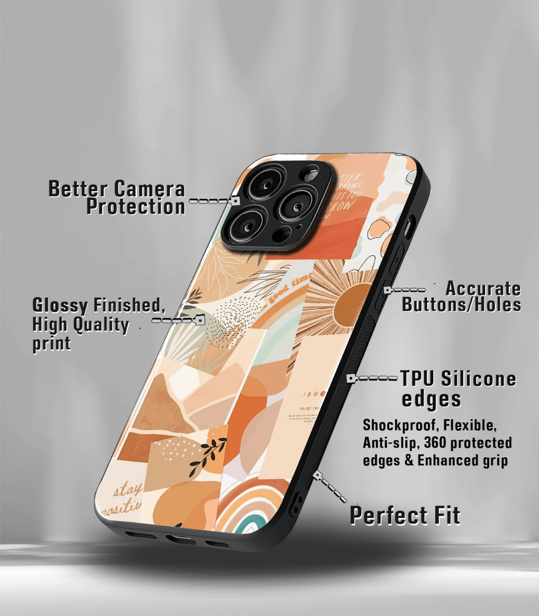 aesthetic bliss premium glossy phone case