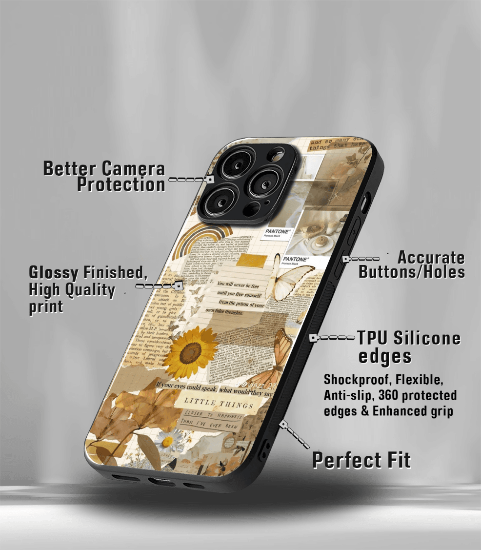 aesthetic bliss premium glossy phone case